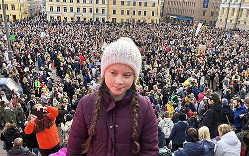 16 year old climate change activist Greta Thunberg