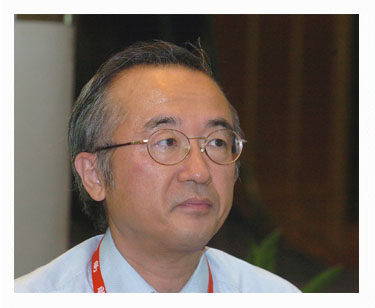 Picture of former Japan Fisheries Agency chief Masayuki Komatsu referred to minke whales as “cockroaches of the ocean, during an interview in 2001,