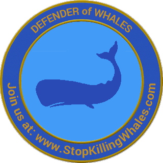 Round logo with sperm whale